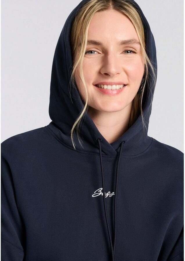 Boss Orange Hoodie met labelstitching model 'Ehoody'