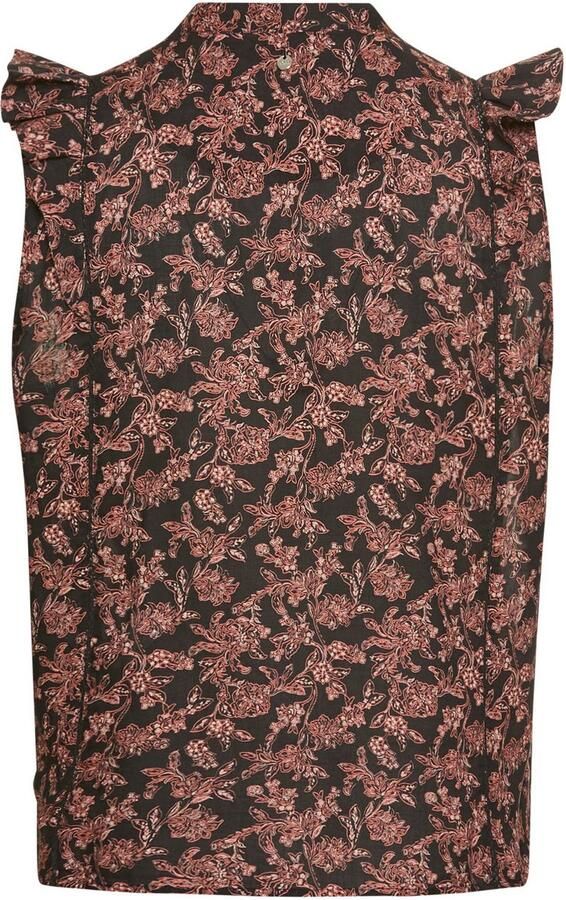 Boss Orange Klassieke blouse Bantiana Premium Damesmode met ajour details staande kraag - Foto 6