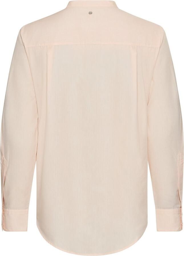 Boss Orange Klassieke blouse Befelize Premium Damesmode Chambray kwaliteit staande kraag