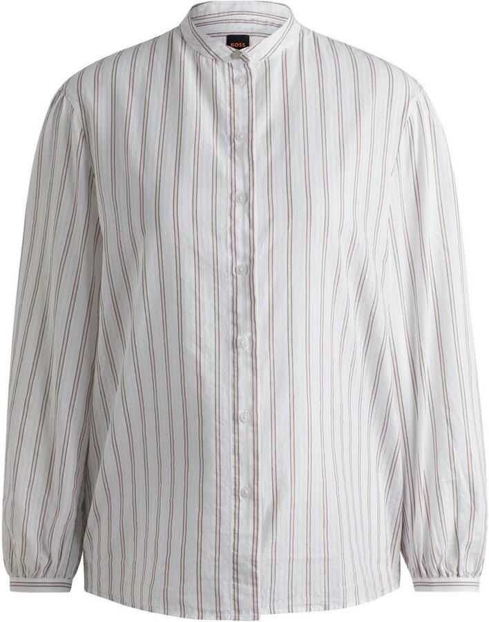 Boss Orange Klassieke blouse Bilast Premium Damesmode met rimpelingen aan de mouwen - Foto 2