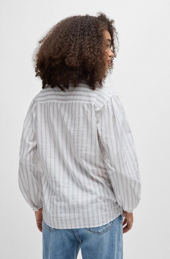 Boss Orange Klassieke blouse Bilast Premium Damesmode met rimpelingen aan de mouwen - Foto 5