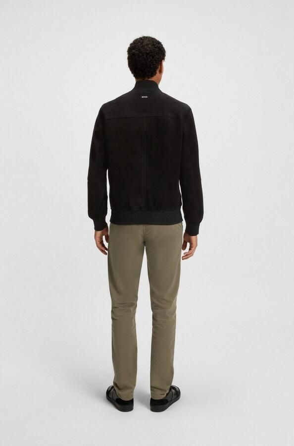 Boss Orange Leren jack Johice van zacht geitenleer premium herenmode lederen blouson bomber - Foto 5