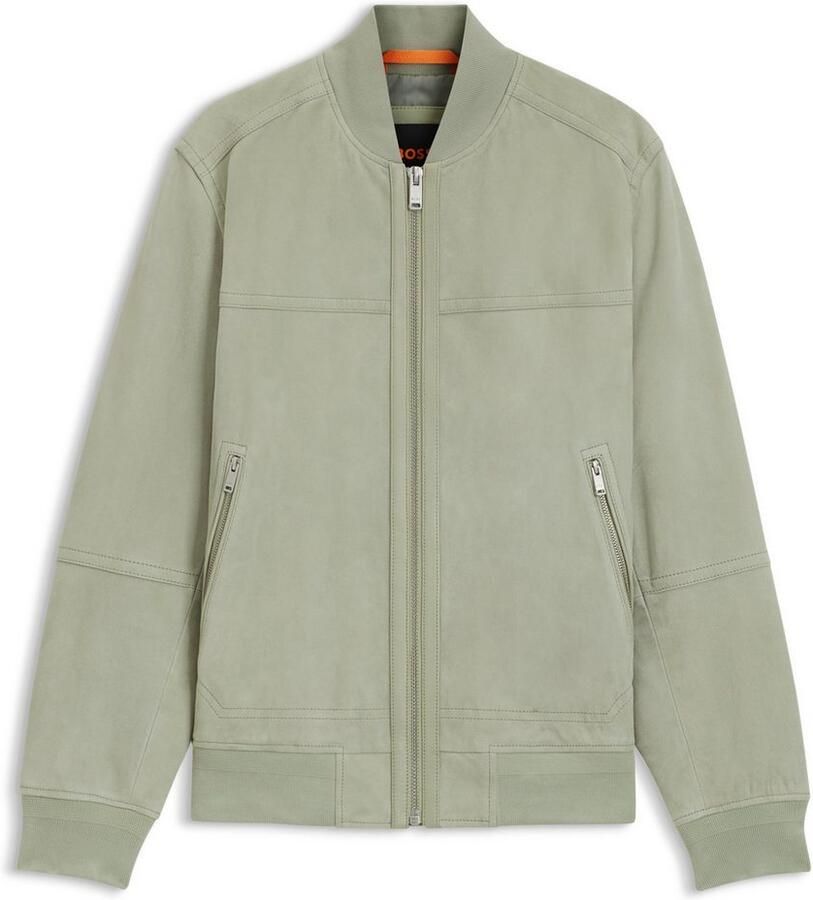 Boss Orange Leren jack Johice van zacht geitenleer premium herenmode lederen blouson bomber - Foto 2