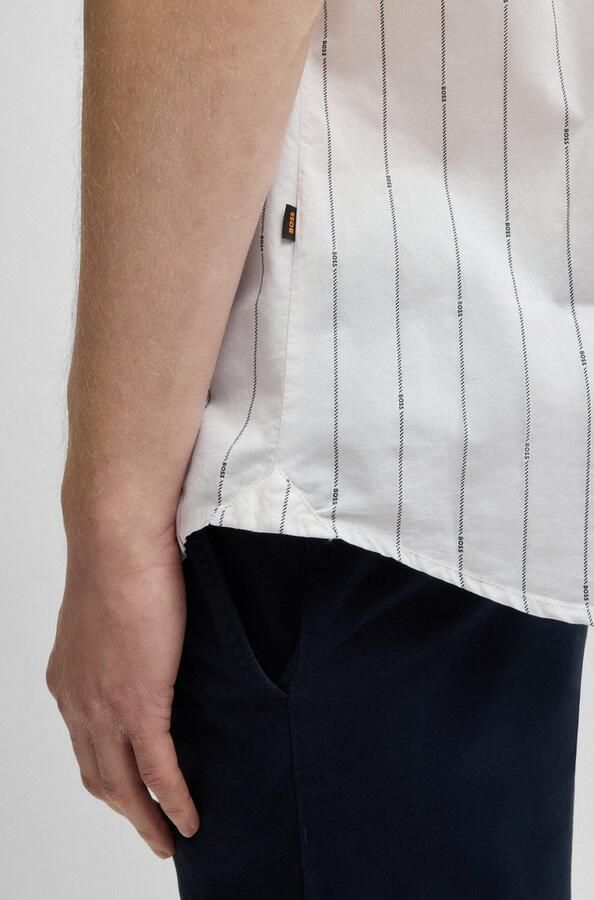 Boss Orange Overhemd met korte mouwen Rash met doorlopende logo-print - Foto 6