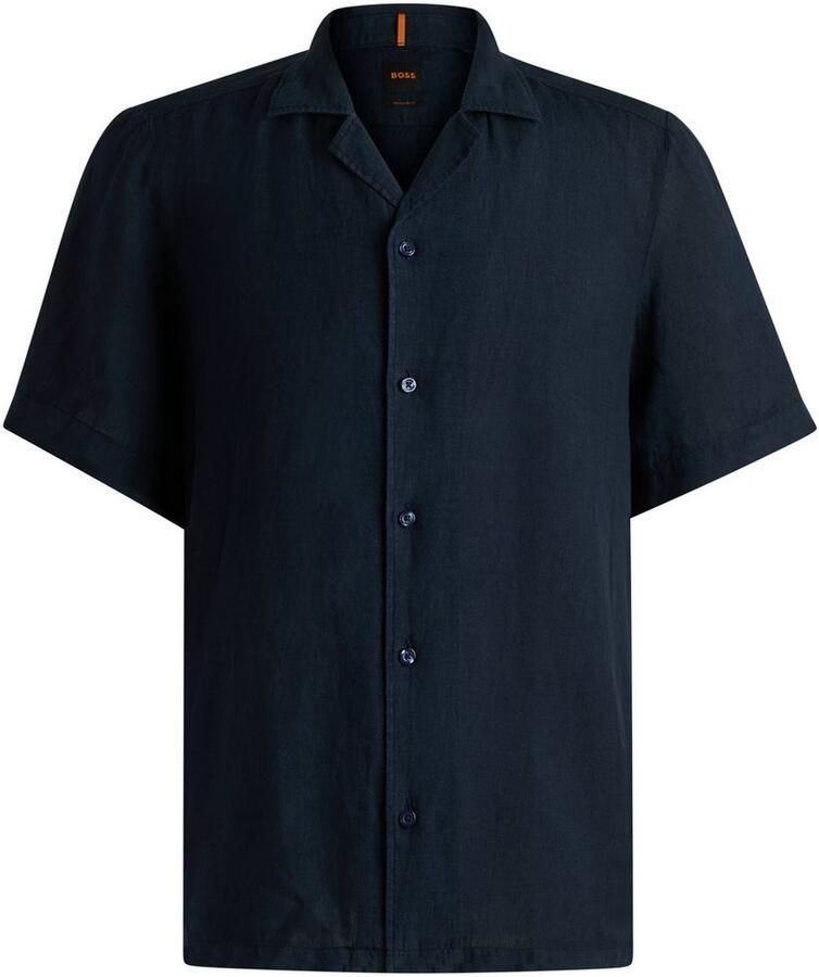 Boss Orange Overhemd met korte mouwen Rayer van linnen - Foto 2