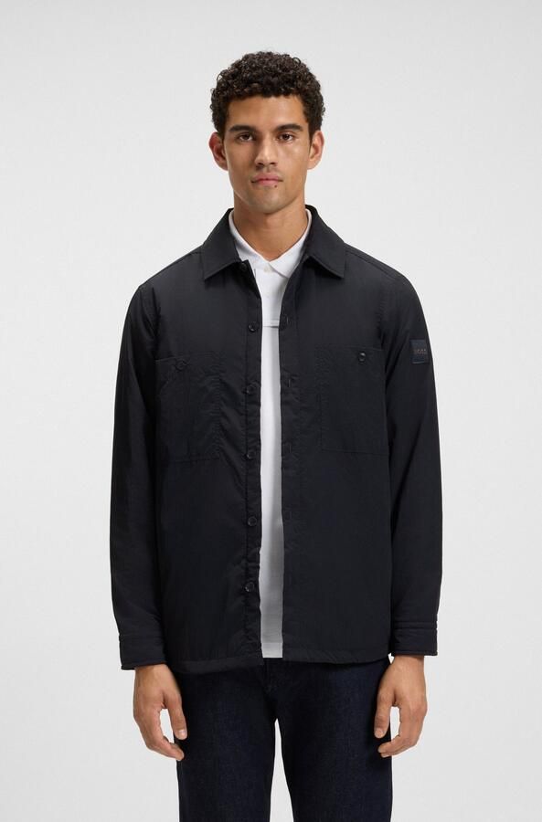 Boss Orange Overhemd met lange mouwen Locky licht gewatteerd oversized fit - Foto 7
