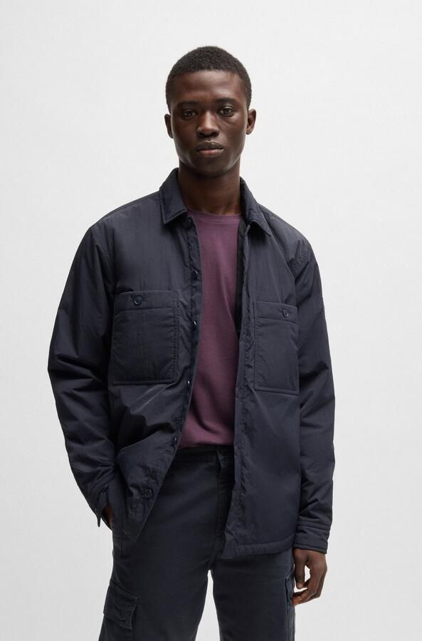 Boss Orange Regular fit overhemdjack met borstzakken model 'Locky' - Foto 6