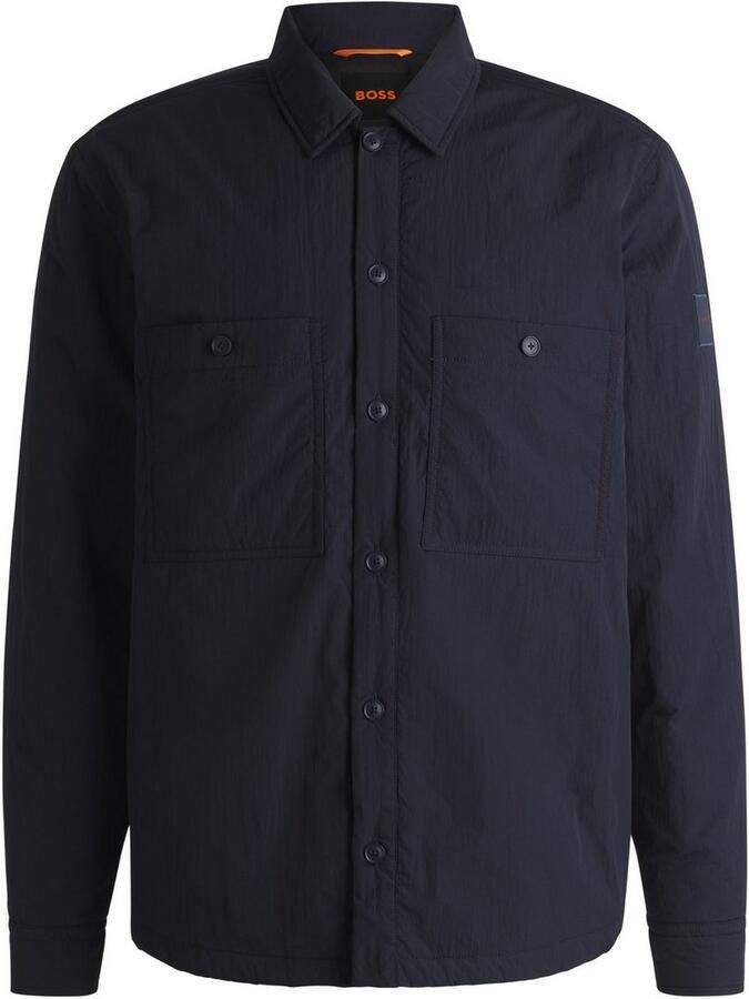 Boss Orange Regular fit overhemdjack met borstzakken model 'Locky'