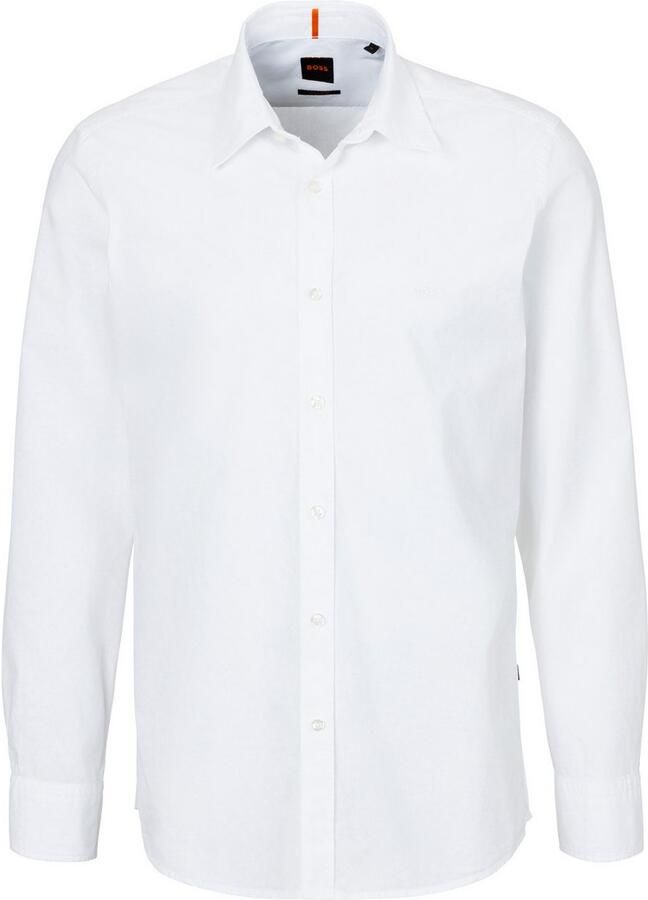 Hugo Boss Witte Regular Fit Overhemd met Geborduurd Logo White Heren - Foto 6