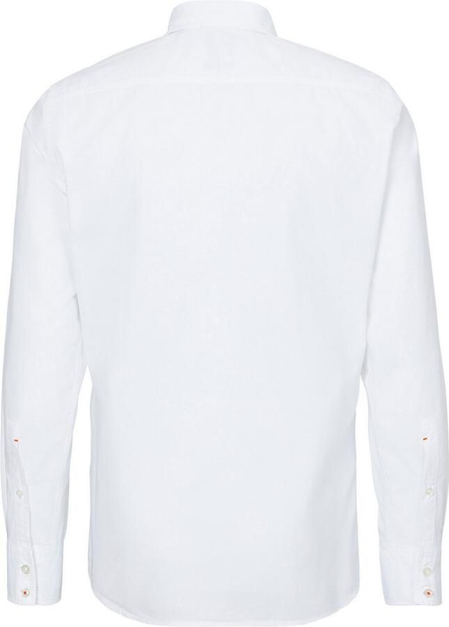 Hugo Boss Witte Regular Fit Overhemd met Geborduurd Logo White Heren - Foto 7