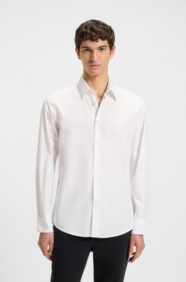 Hugo Boss Witte Regular Fit Overhemd met Geborduurd Logo White Heren - Foto 18