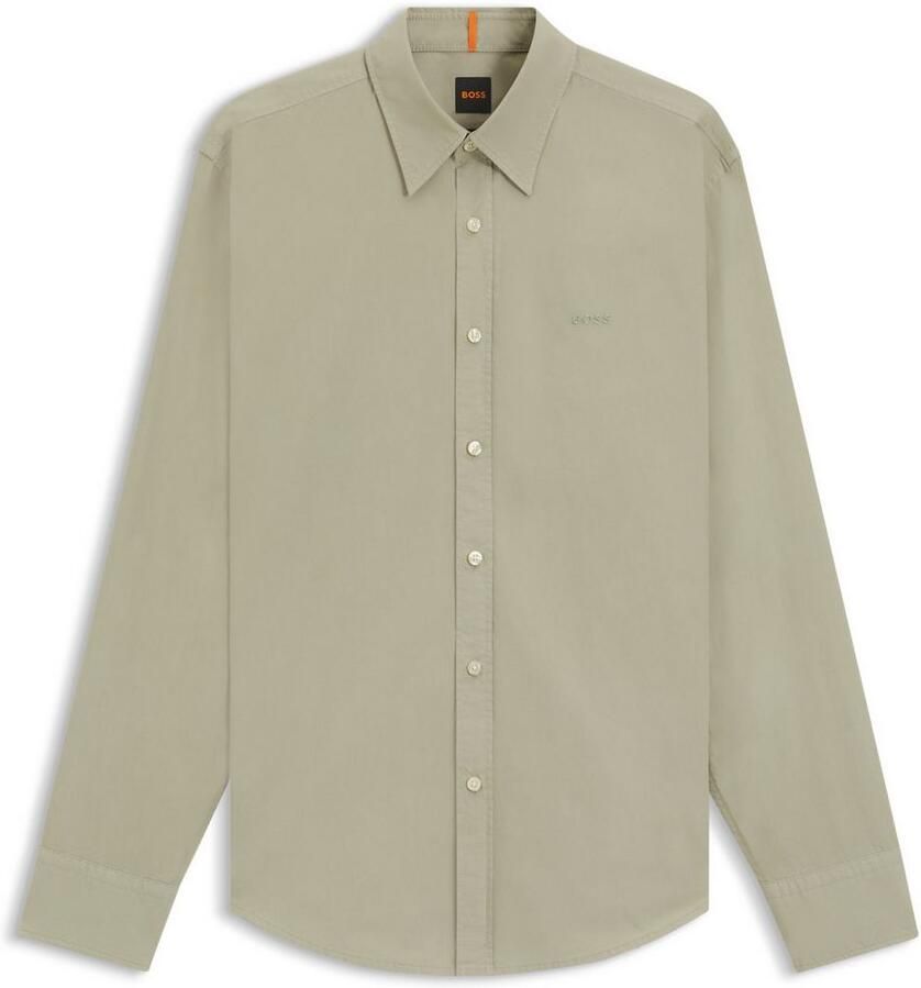 Boss Orange Overhemd met lange mouwen Relegant met boss borduurwerk