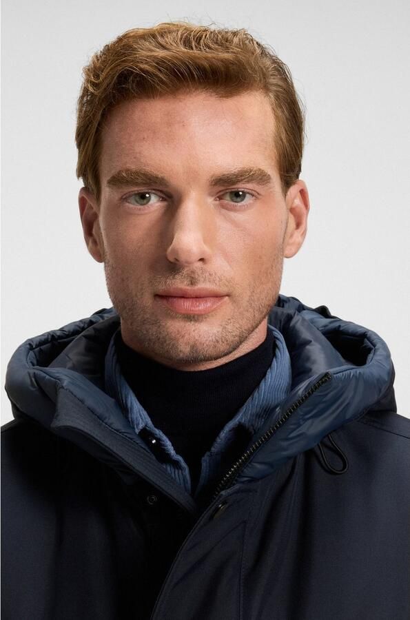 Boss Orange Parka Osiass relaxed fit met gewatteerde capuchon verdekte ritssluiting - Foto 3