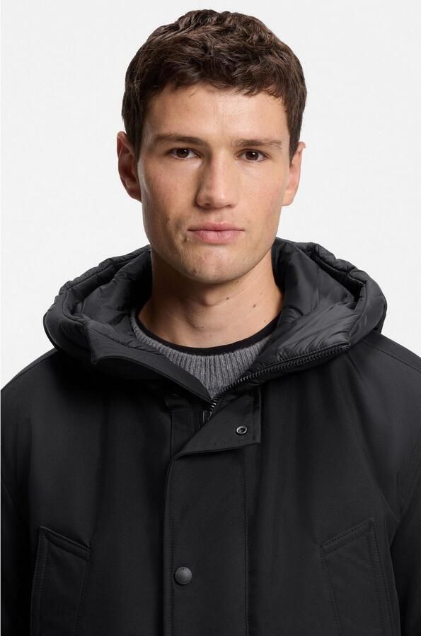 Boss Orange Parka Osiass relaxed fit met gewatteerde capuchon verdekte ritssluiting - Foto 2