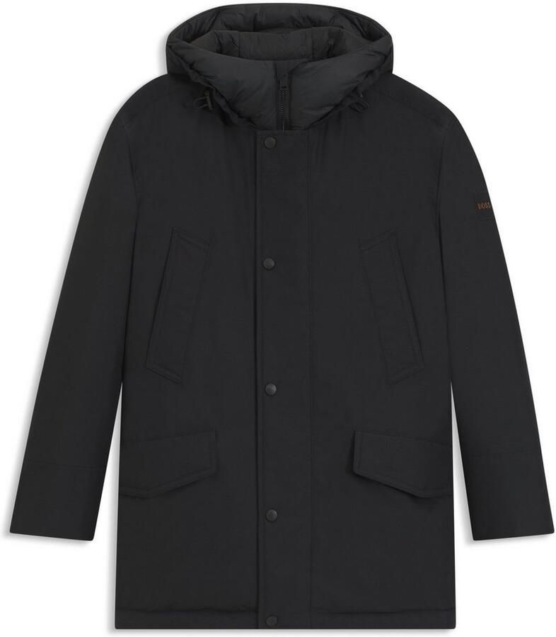 Boss Orange Parka Osiass relaxed fit met gewatteerde capuchon verdekte ritssluiting