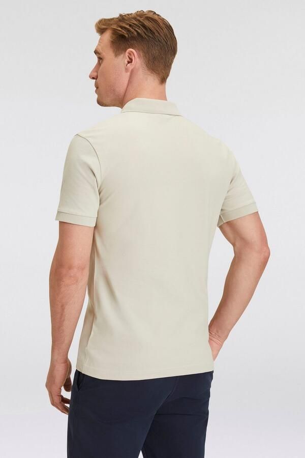 Boss Orange Stijlvolle Beige Polo met Slim Fit en Korte Mouwen Beige Heren - Foto 6