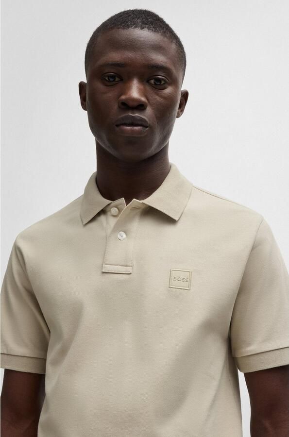 Boss Orange Stijlvolle Beige Polo met Slim Fit en Korte Mouwen Beige Heren - Foto 8