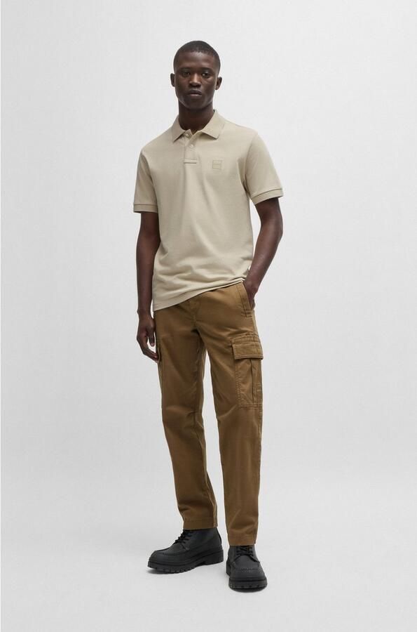 Boss Orange Stijlvolle Beige Polo met Slim Fit en Korte Mouwen Beige Heren - Foto 9