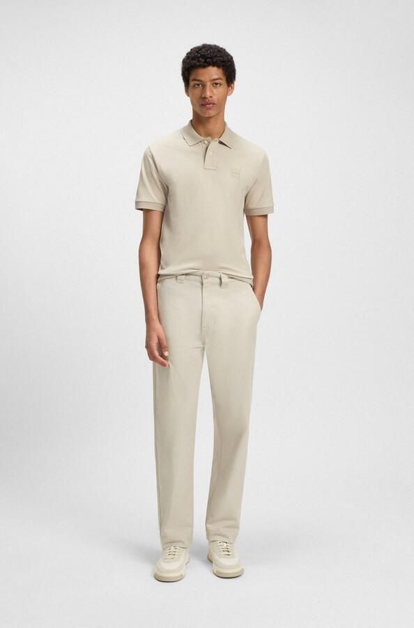 Boss Orange Stijlvolle Beige Polo met Slim Fit en Korte Mouwen Beige Heren - Foto 13