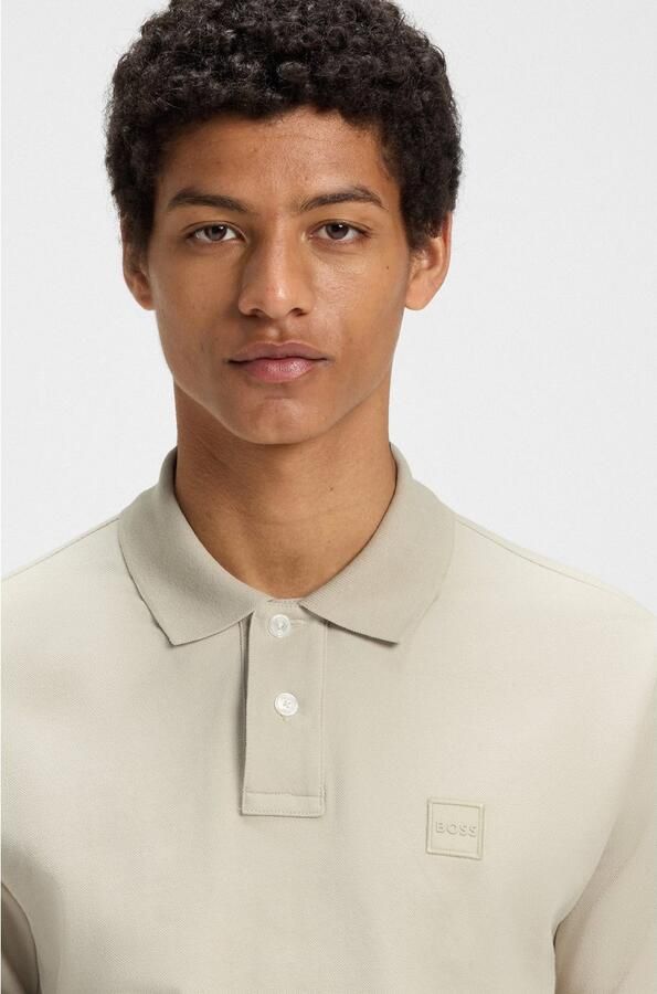 Boss Orange Stijlvolle Beige Polo met Slim Fit en Korte Mouwen Beige Heren - Foto 10