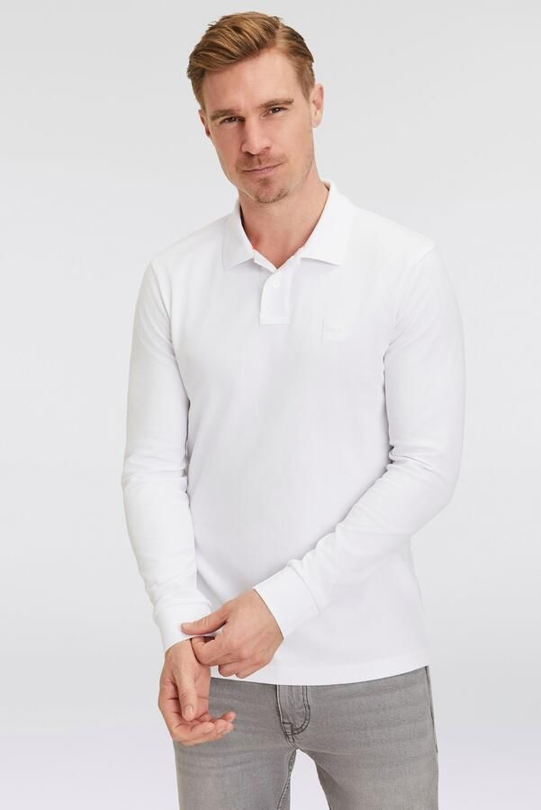 Hugo Boss Slim Fit Polo Shirt van Biologisch Katoen White Heren - Foto 11