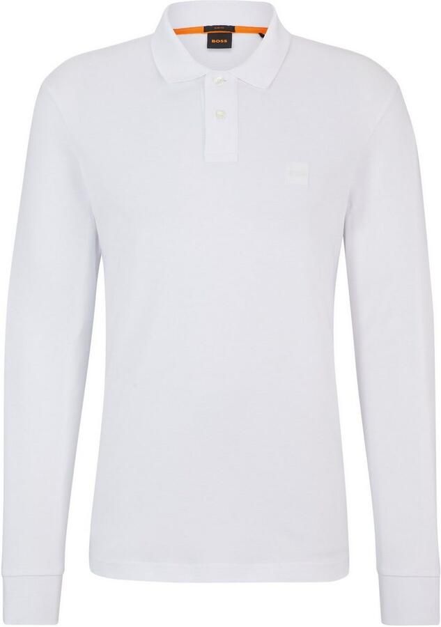 Hugo Boss Slim Fit Polo Shirt van Biologisch Katoen White Heren - Foto 2