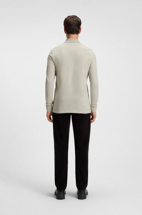 Boss Orange Slim fit poloshirt met labelbadge model 'Passerby' - Foto 12