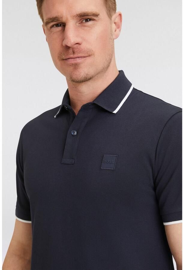 Hugo Boss Katoenen poloshirt met korte mouwen collectie Blue Heren - Foto 3
