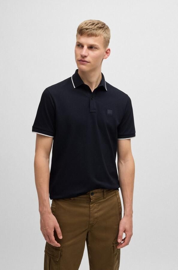 Hugo Boss Katoenen poloshirt met korte mouwen collectie Blue Heren - Foto 8