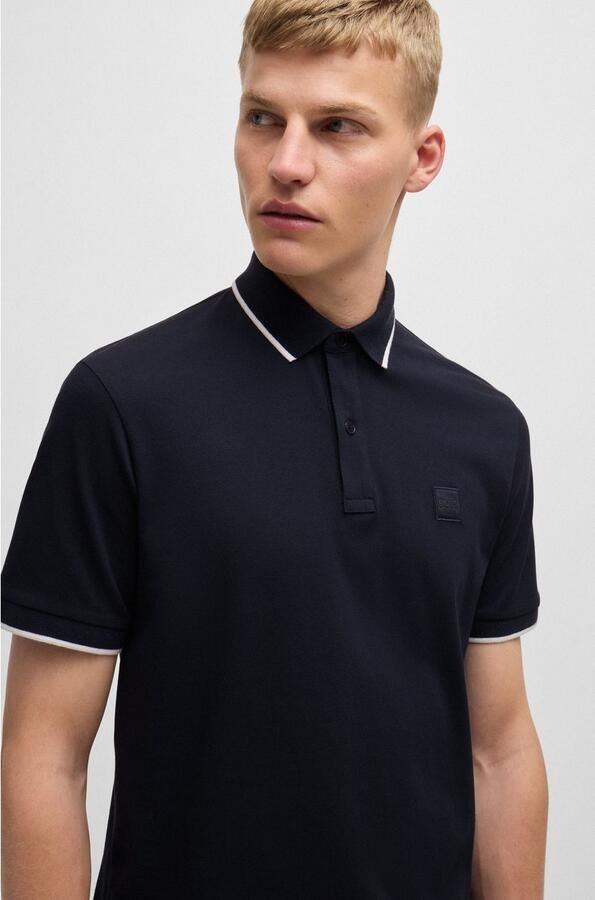 Hugo Boss Katoenen poloshirt met korte mouwen collectie Blue Heren - Foto 5