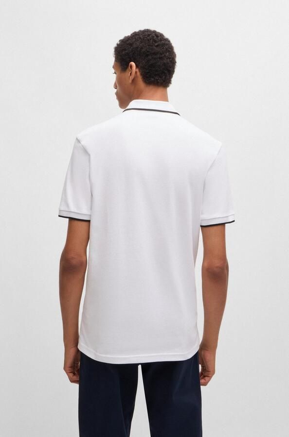 Boss Polo Shirt Korte Mouwen Lente Zomer Collectie White Heren - Foto 11