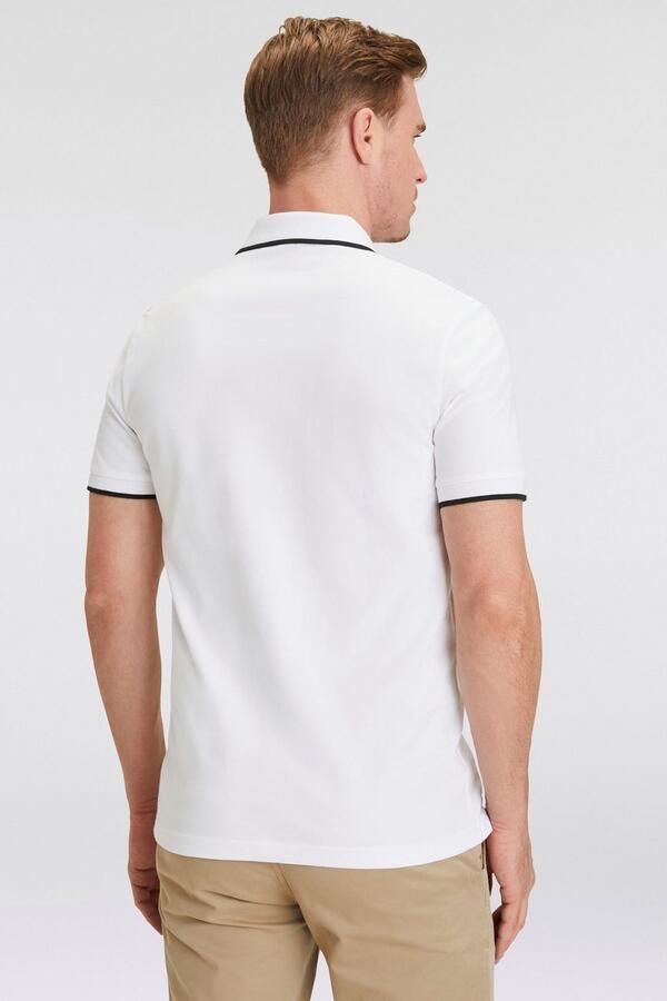 Boss Polo Shirt Korte Mouwen Lente Zomer Collectie White Heren - Foto 7