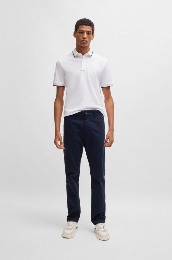 Boss Polo Shirt Korte Mouwen Lente Zomer Collectie White Heren - Foto 12