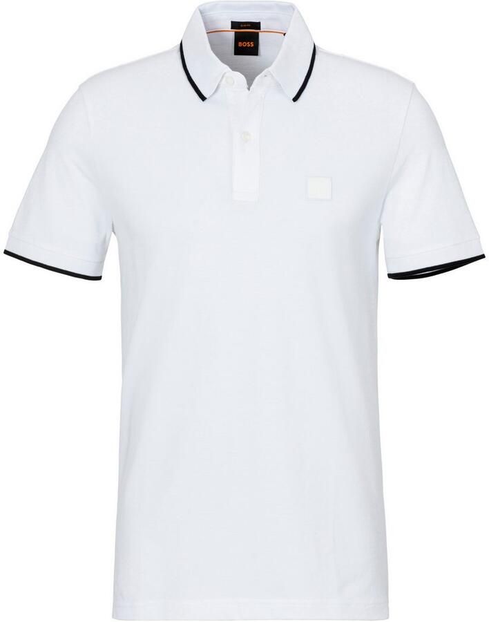 Boss Polo Shirt Korte Mouwen Lente Zomer Collectie White Heren - Foto 3