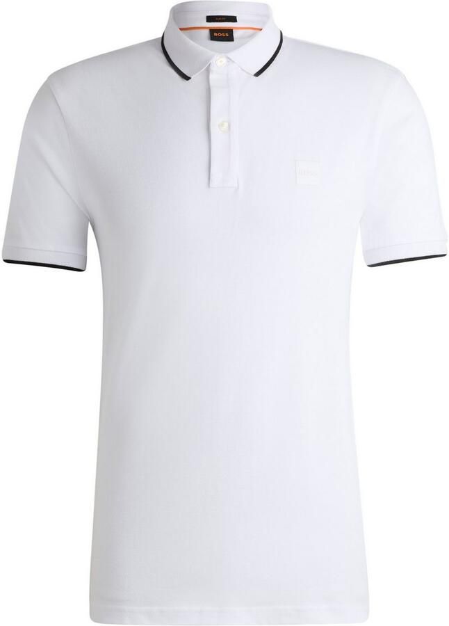Boss Polo Shirt Korte Mouwen Lente Zomer Collectie White Heren - Foto 5