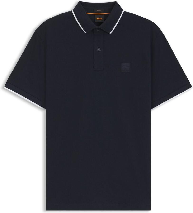 Hugo Boss Katoenen poloshirt met korte mouwen collectie Blue Heren - Foto 2