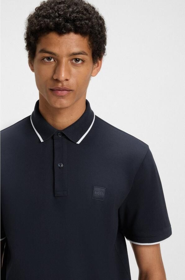 Hugo Boss Katoenen poloshirt met korte mouwen collectie Blue Heren - Foto 6
