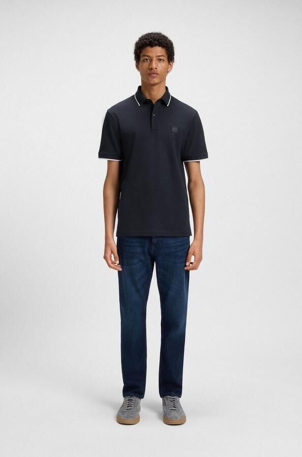 Hugo Boss Katoenen poloshirt met korte mouwen collectie Blue Heren - Foto 13