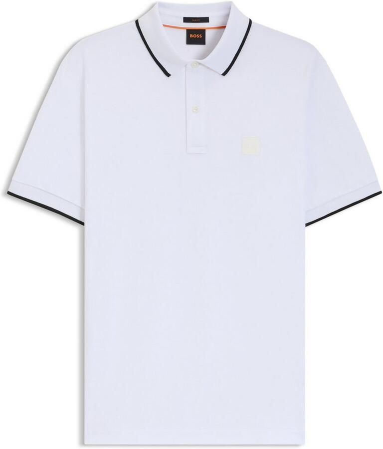 Boss Polo Shirt Korte Mouwen Lente Zomer Collectie White Heren - Foto 2