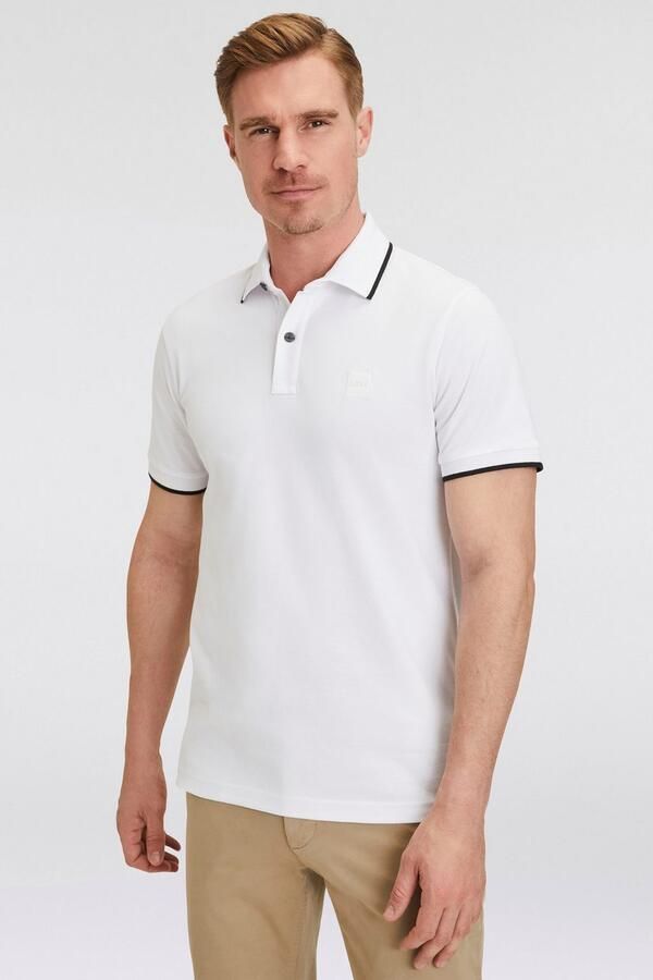 Boss Polo Shirt Korte Mouwen Lente Zomer Collectie White Heren - Foto 8