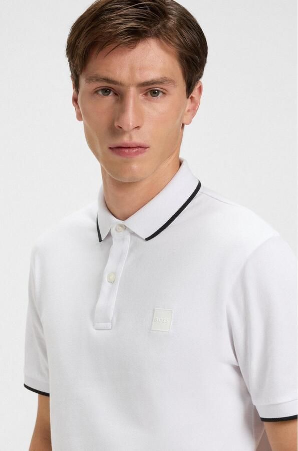 Boss Polo Shirt Korte Mouwen Lente Zomer Collectie White Heren - Foto 10
