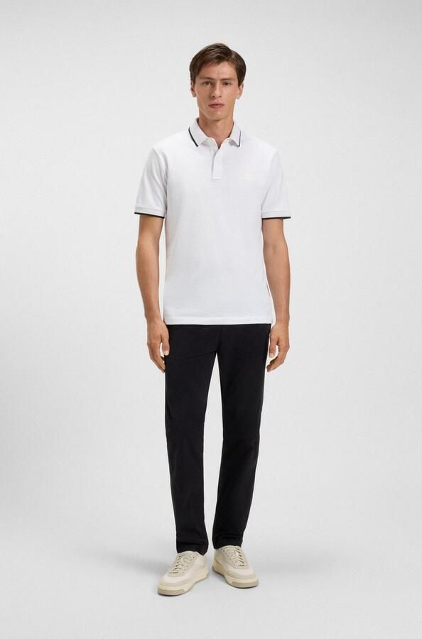 Boss Polo Shirt Korte Mouwen Lente Zomer Collectie White Heren - Foto 14