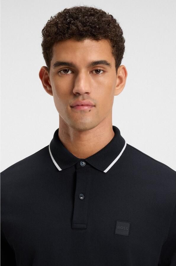 Hugo Boss Katoenen poloshirt met korte mouwen collectie Blue Heren - Foto 7