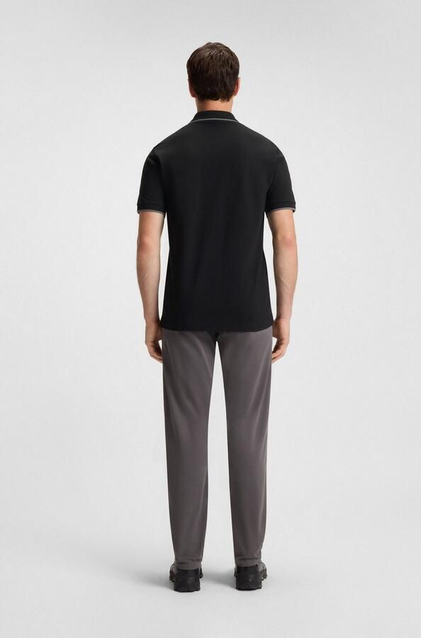 Boss Polo Shirt Korte Mouw Slim Fit Passertip Polo Shirt Black - Foto 16
