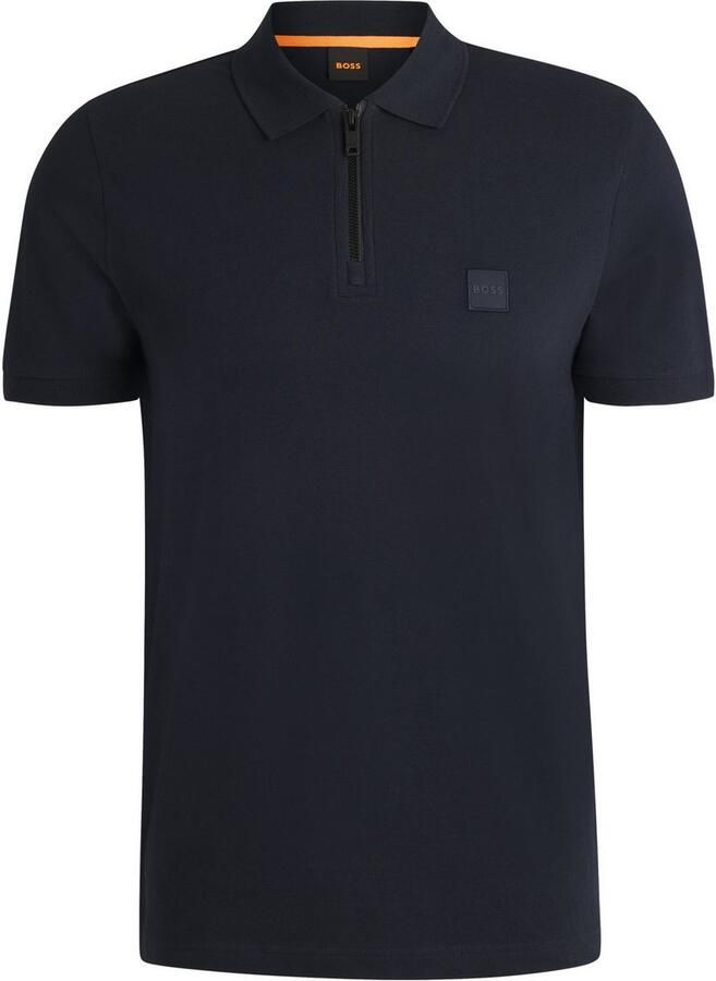BOSS ORANGE Heren Polo's & T-shirts Passerzip Donkerblauw - Foto 5