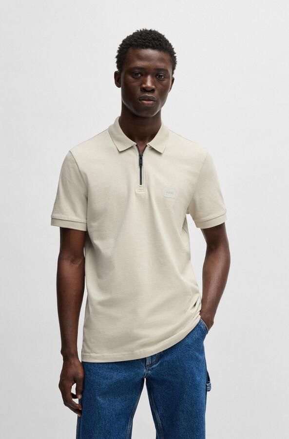 BOSS ORANGE Heren Polo's & T-shirts Passerzip Beige - Foto 7