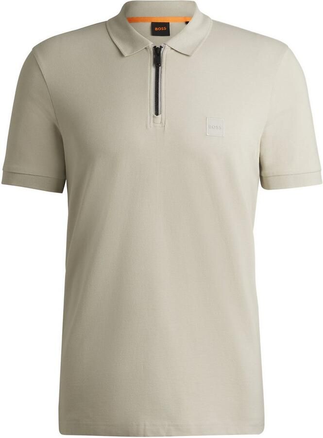 BOSS ORANGE Heren Polo's & T-shirts Passerzip Beige - Foto 2