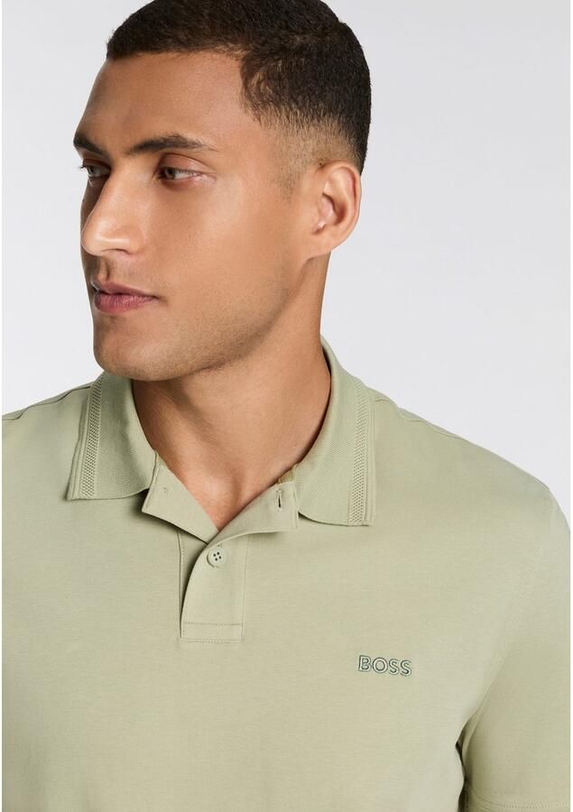 Boss Orange Poloshirt Pe Interlock van katoen-piqué met logo-print regular - Foto 3