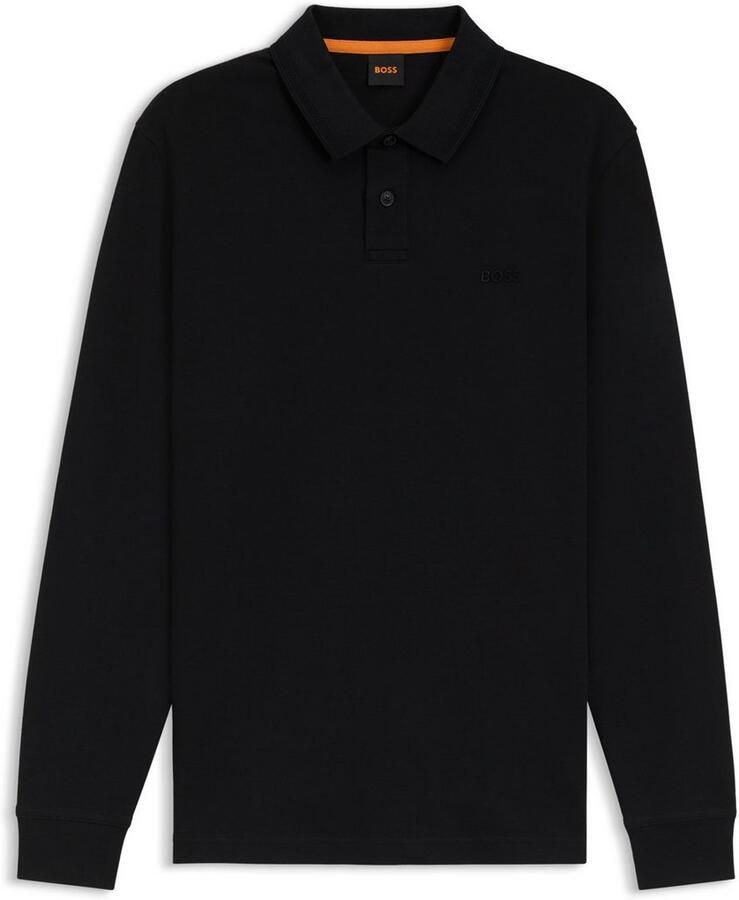 Boss Polo Shirt Lange Mouw Pe Interlock Long Sleeve Polo Shirt Black - Foto 2