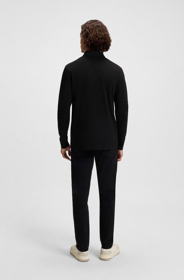 Boss Polo Shirt Lange Mouw Pe Interlock Long Sleeve Polo Shirt Black - Foto 5